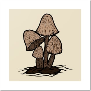 Mushrooms Posters and Art